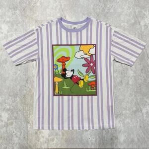 Mickey Mouse Striped Graphic T-shirt